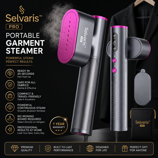 Selvaris™ Pro Portable Garment Steamer