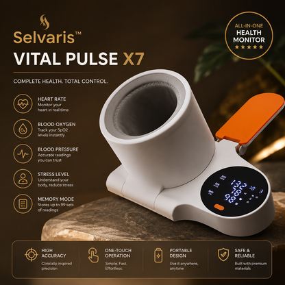 Selvaris™ VitaPulse X7- Keep your health monitored and up to date